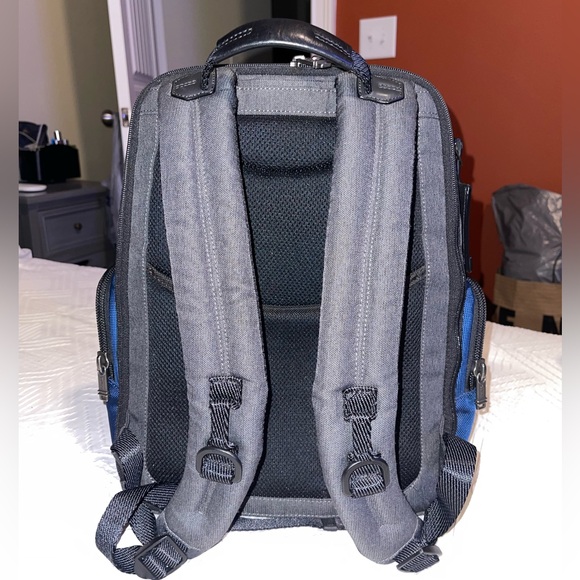 Tumi Alpha Bravo Nellis Backpack - Blue In Navy/ Anthracite - Picture 2 of 9